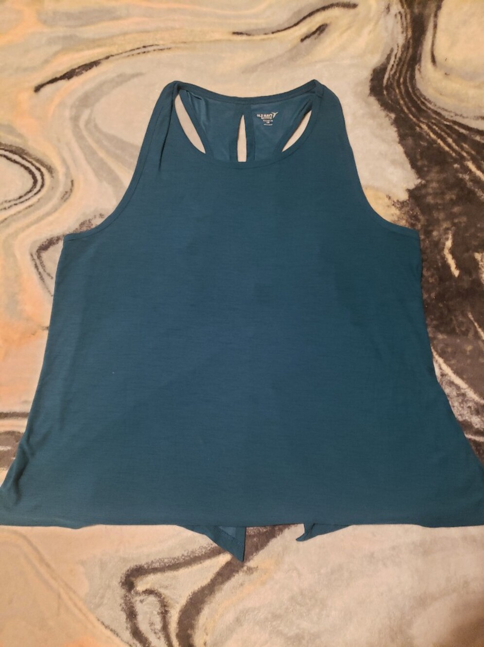 Old Navy Teal Green Cut Out Back Tank Top NWOT XXL